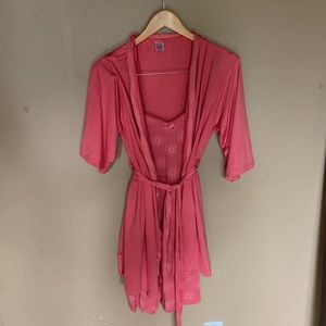 La Vie En Rose, nighty and housecoat set.